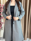 Rust Longline Coat Black