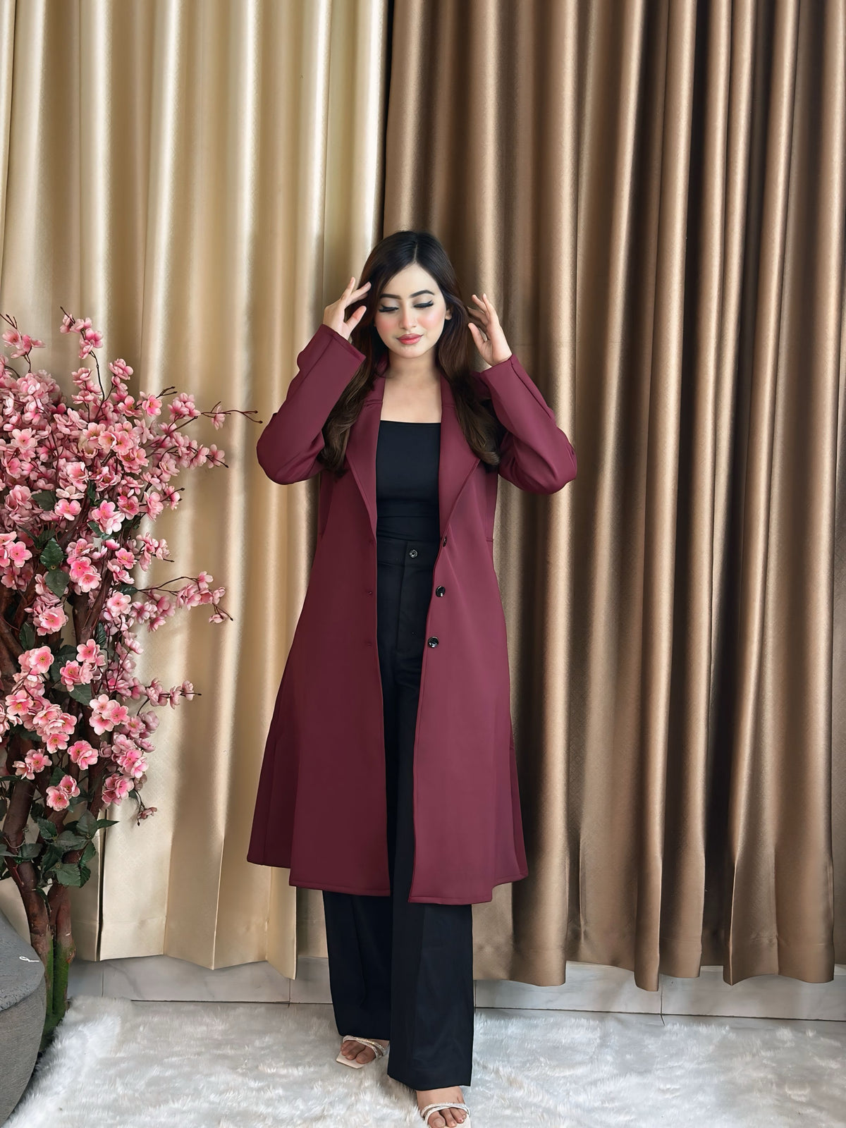Rust Longline Coat Green