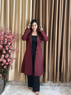 Rust Longline Coat Green