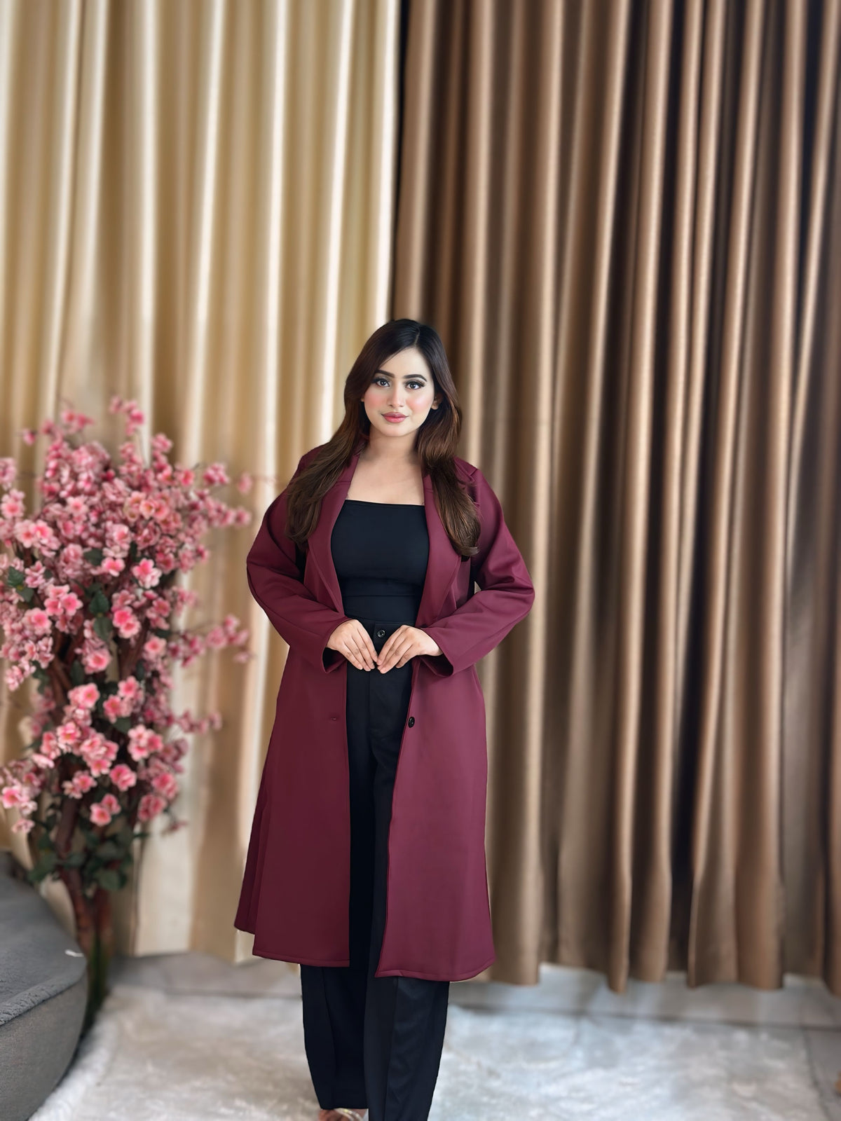 Rust Longline Coat Green