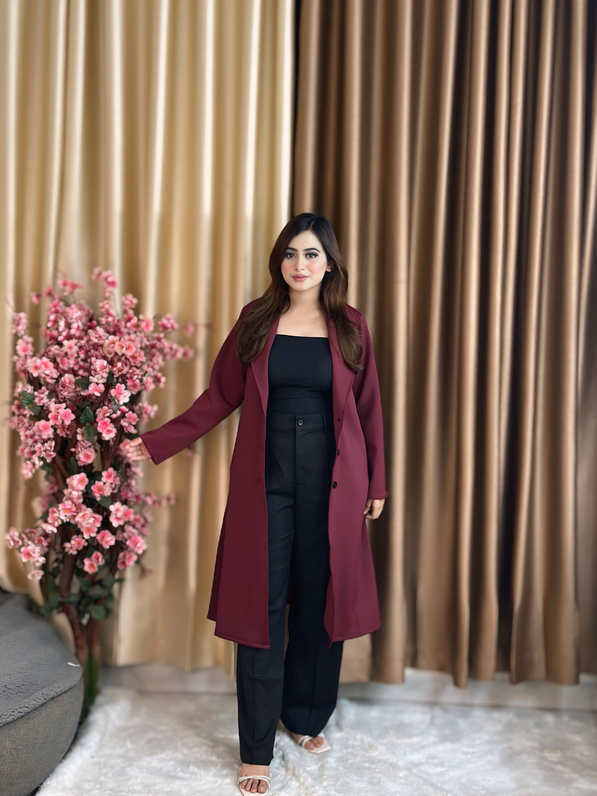 Rust Longline Coat Green