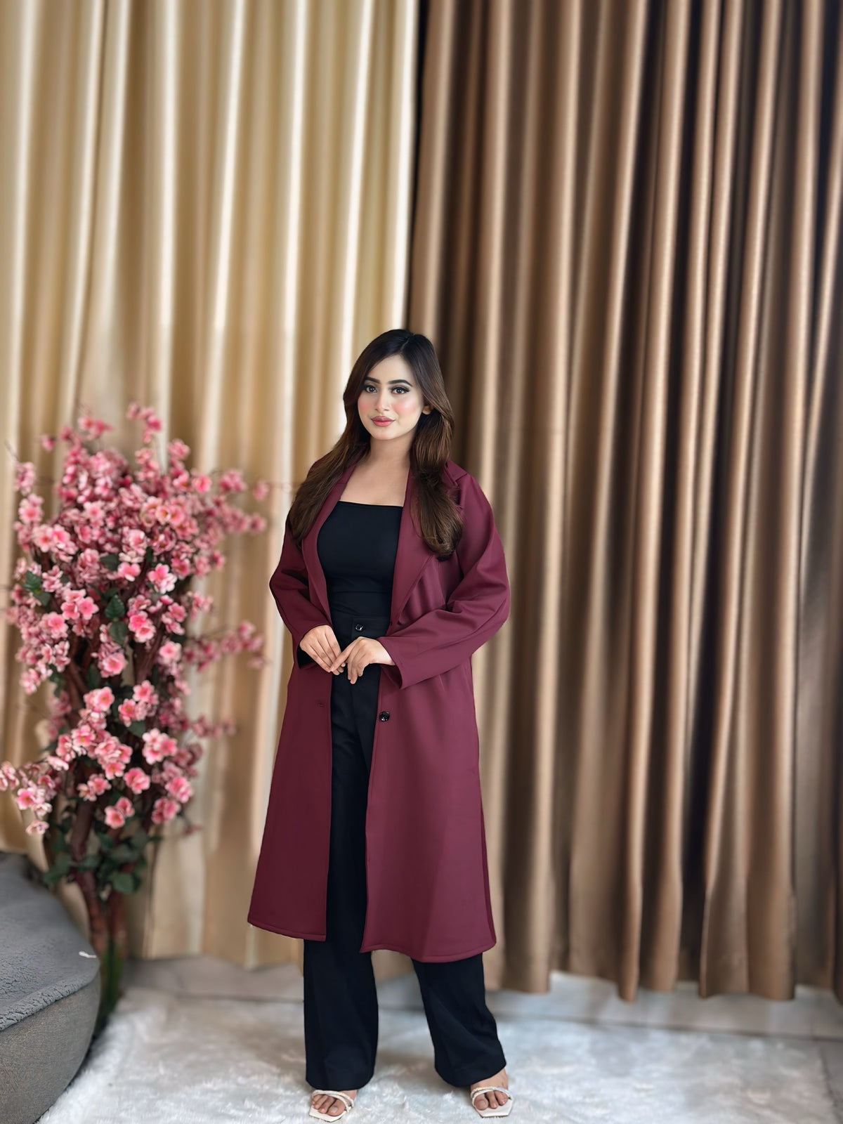 Rust Longline Coat Green
