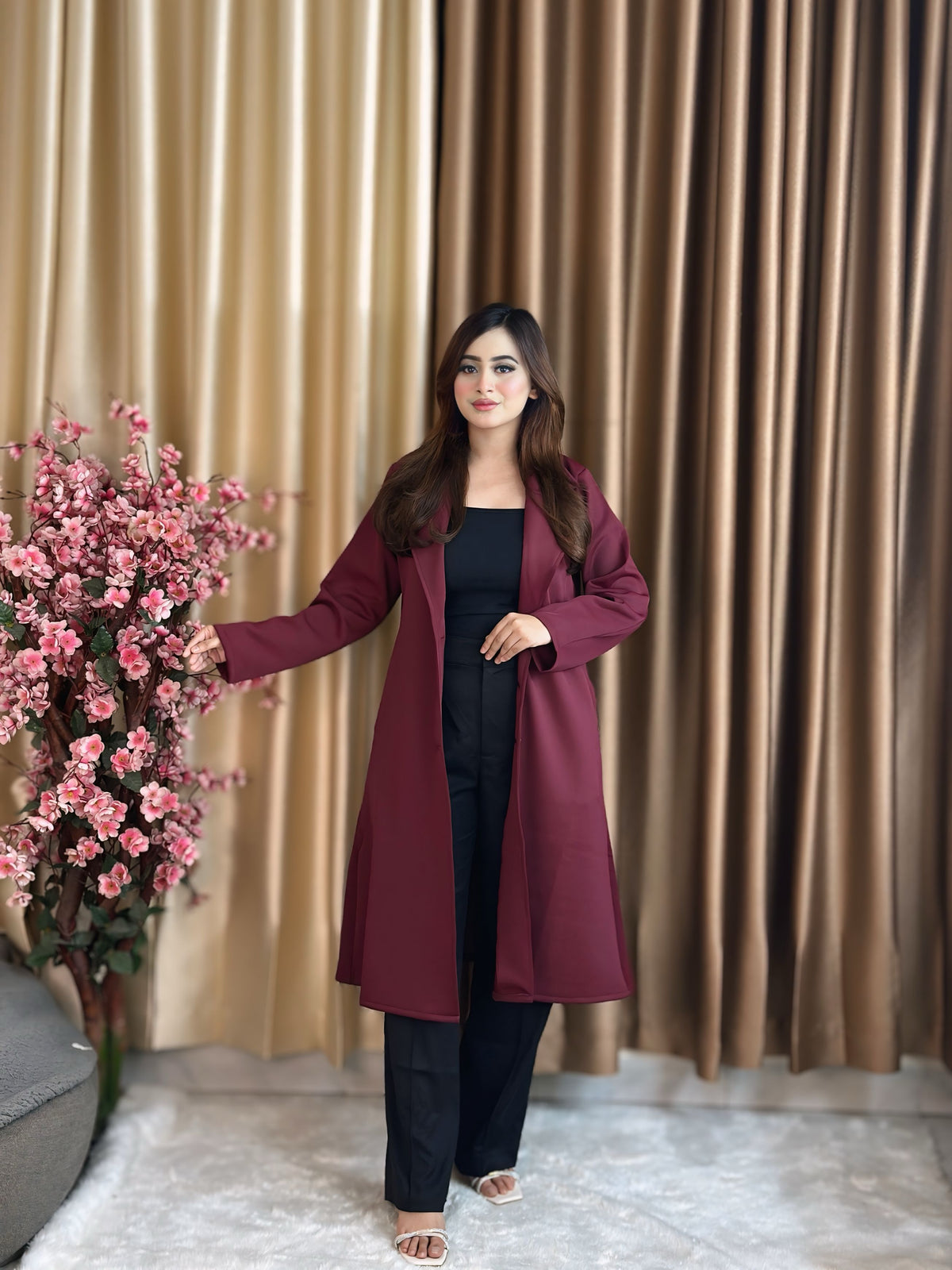 Rust Longline Coat Green