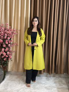 Rust Longline Coat Yellow