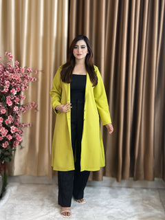 Rust Longline Coat Yellow