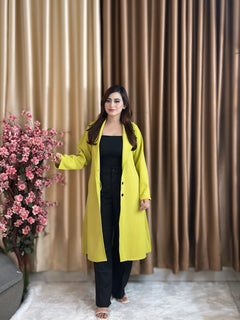 Rust Longline Coat Yellow