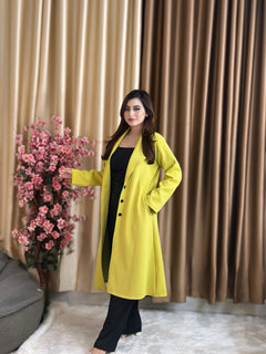 Rust Longline Coat Yellow