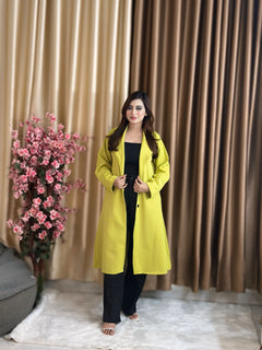 Rust Longline Coat Yellow