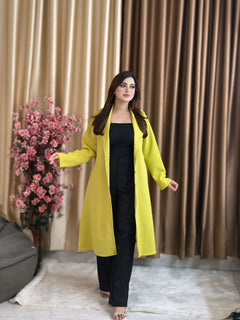 Rust Longline Coat Yellow