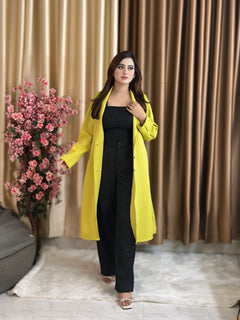 Rust Longline Coat Yellow