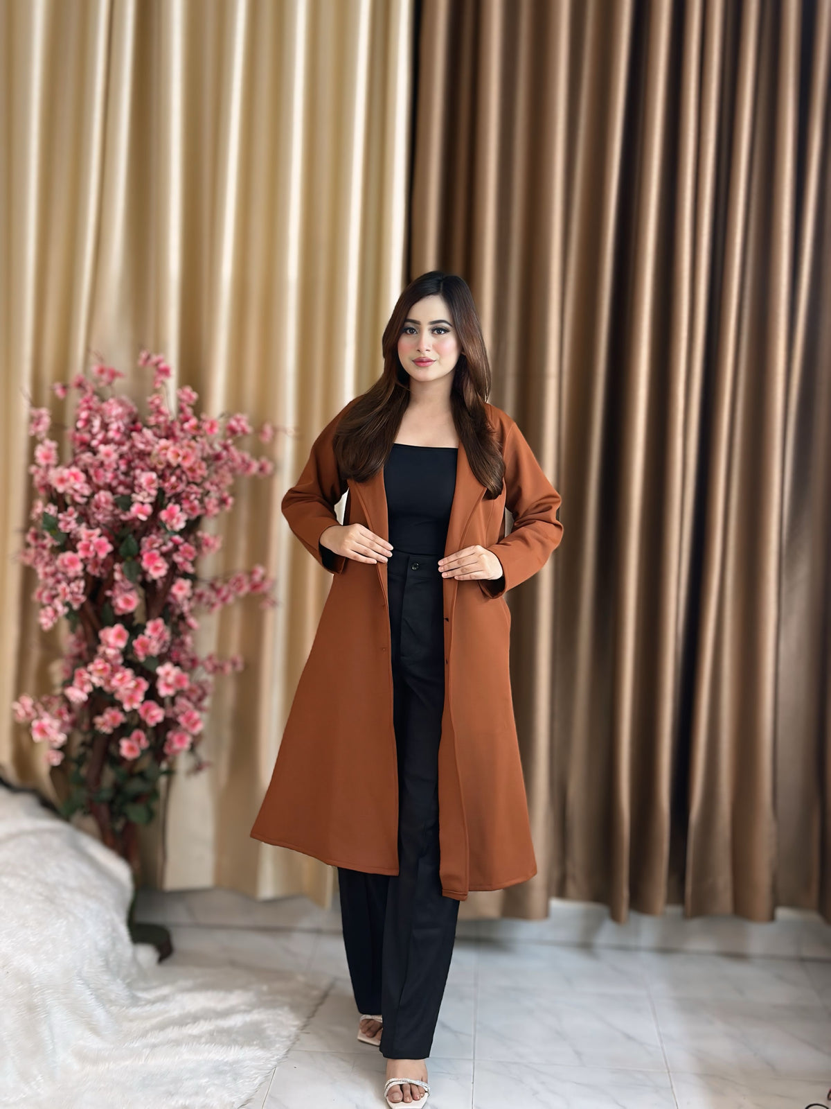 Rust Longline Coat