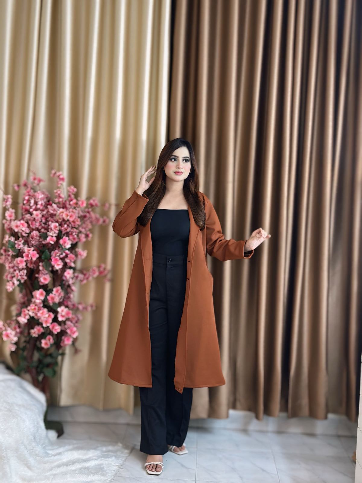 Rust Longline Coat