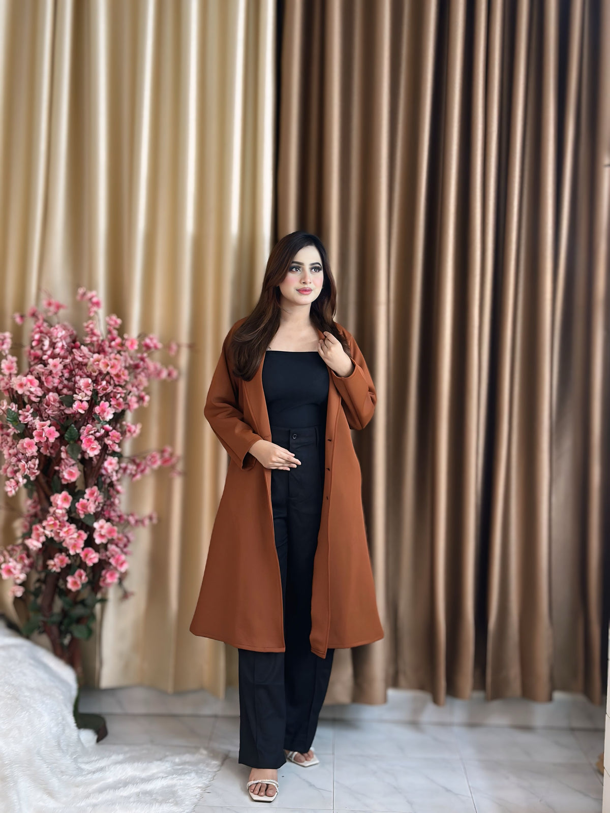 Rust Longline Coat