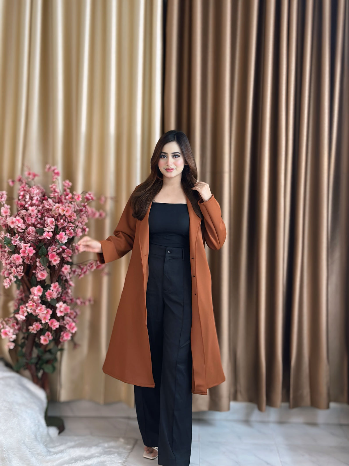 Rust Longline Coat