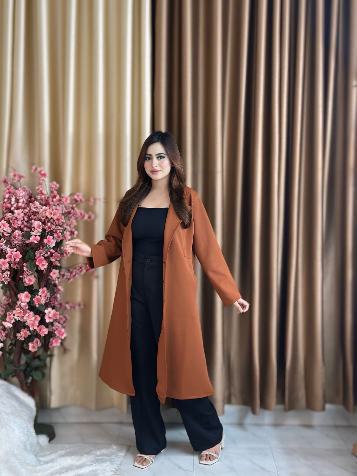 Rust Longline Coat
