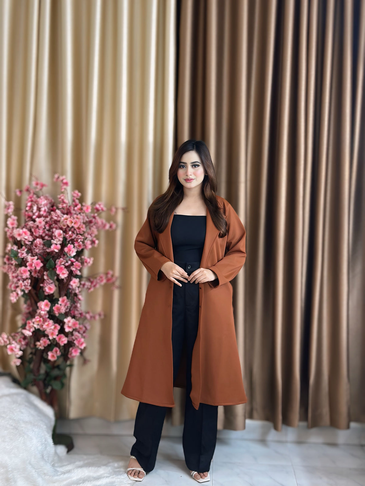 Rust Longline Coat