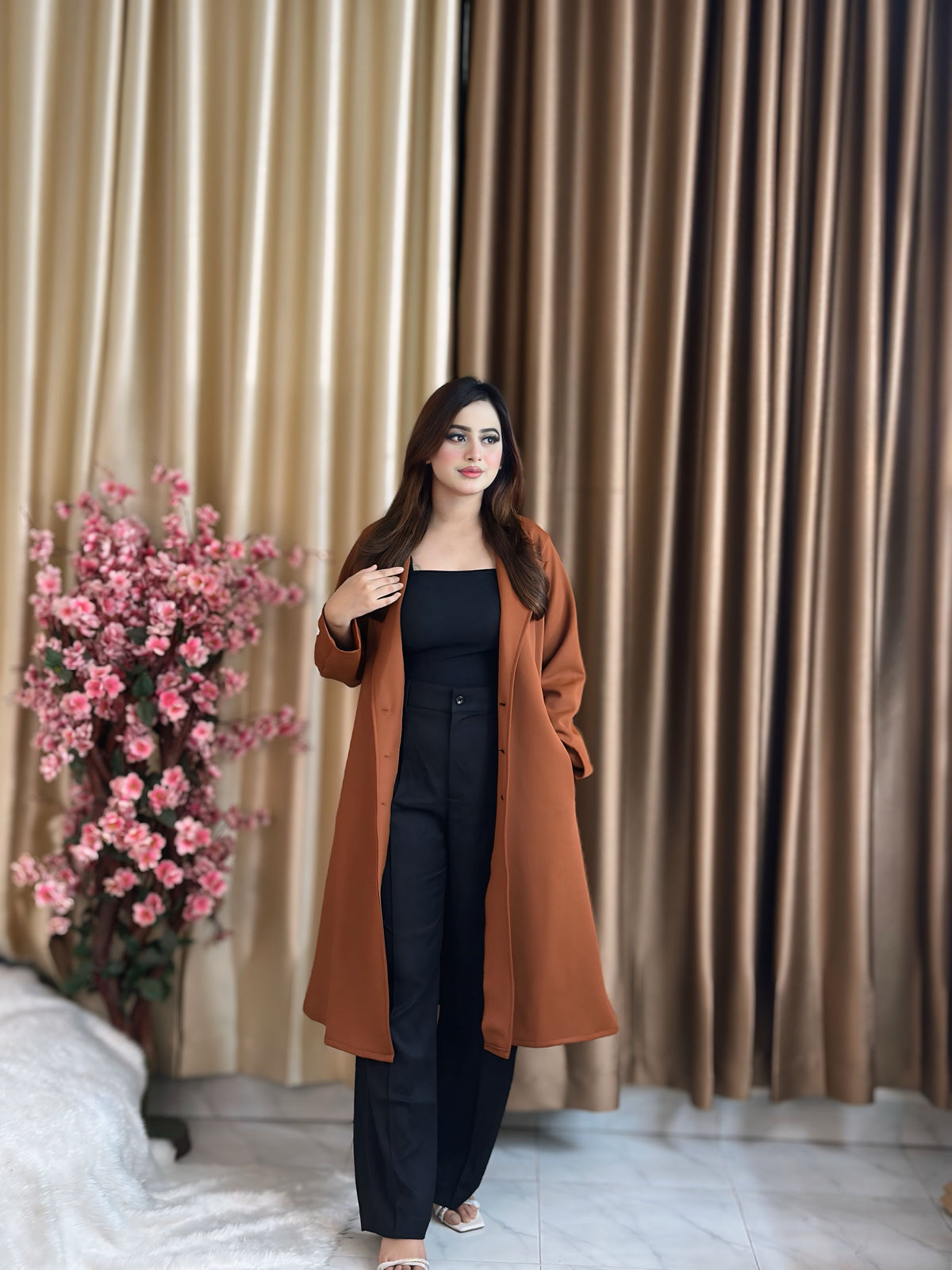 Rust Longline Coat