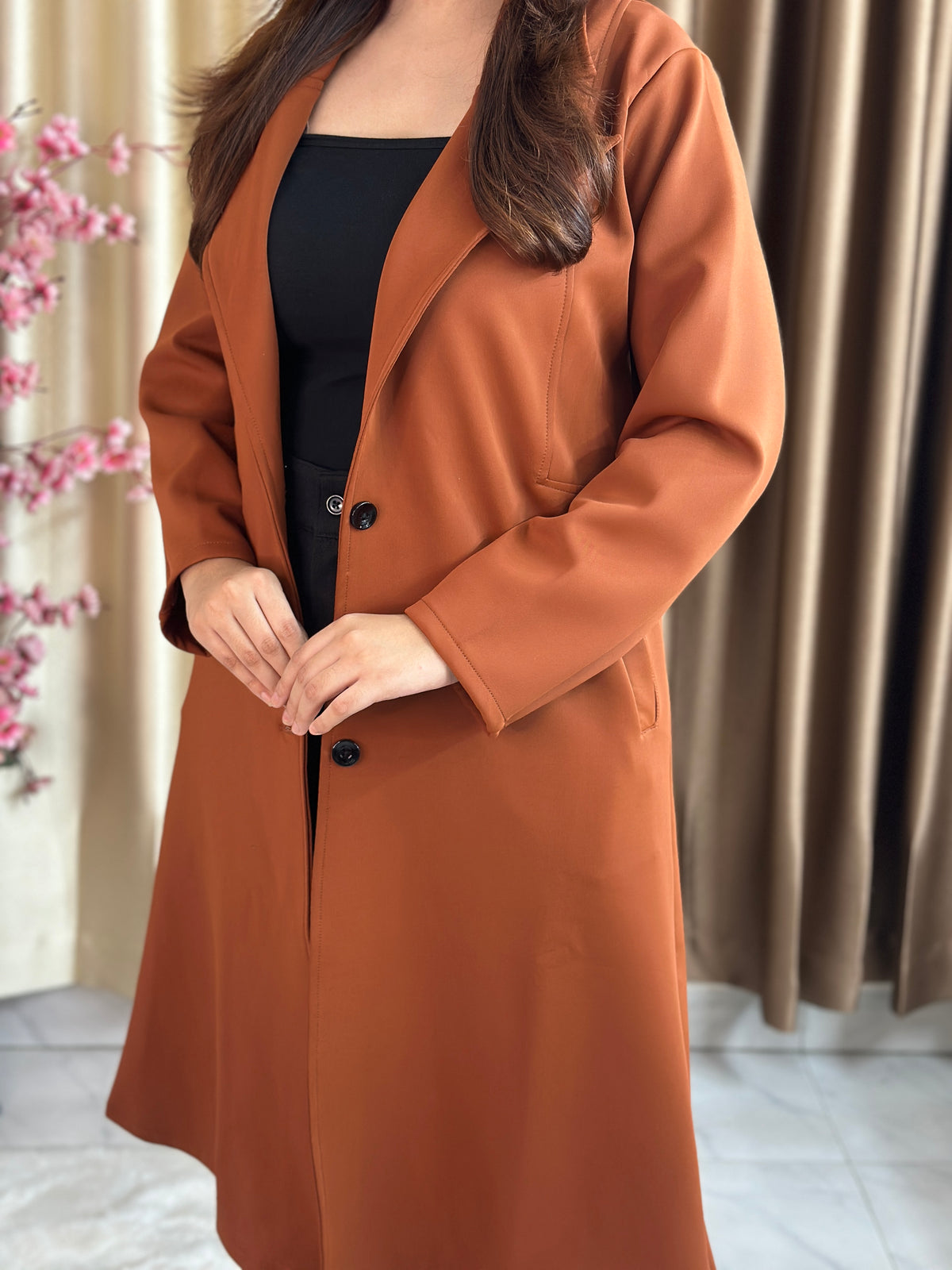 Rust Longline Coat